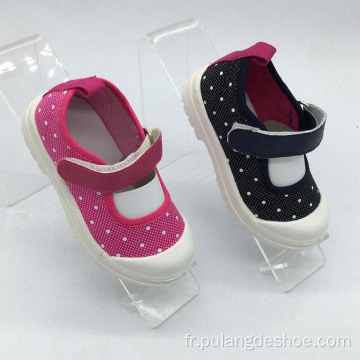 nouvelles chaussures de fille en gros chaussures de toile pour bébé
